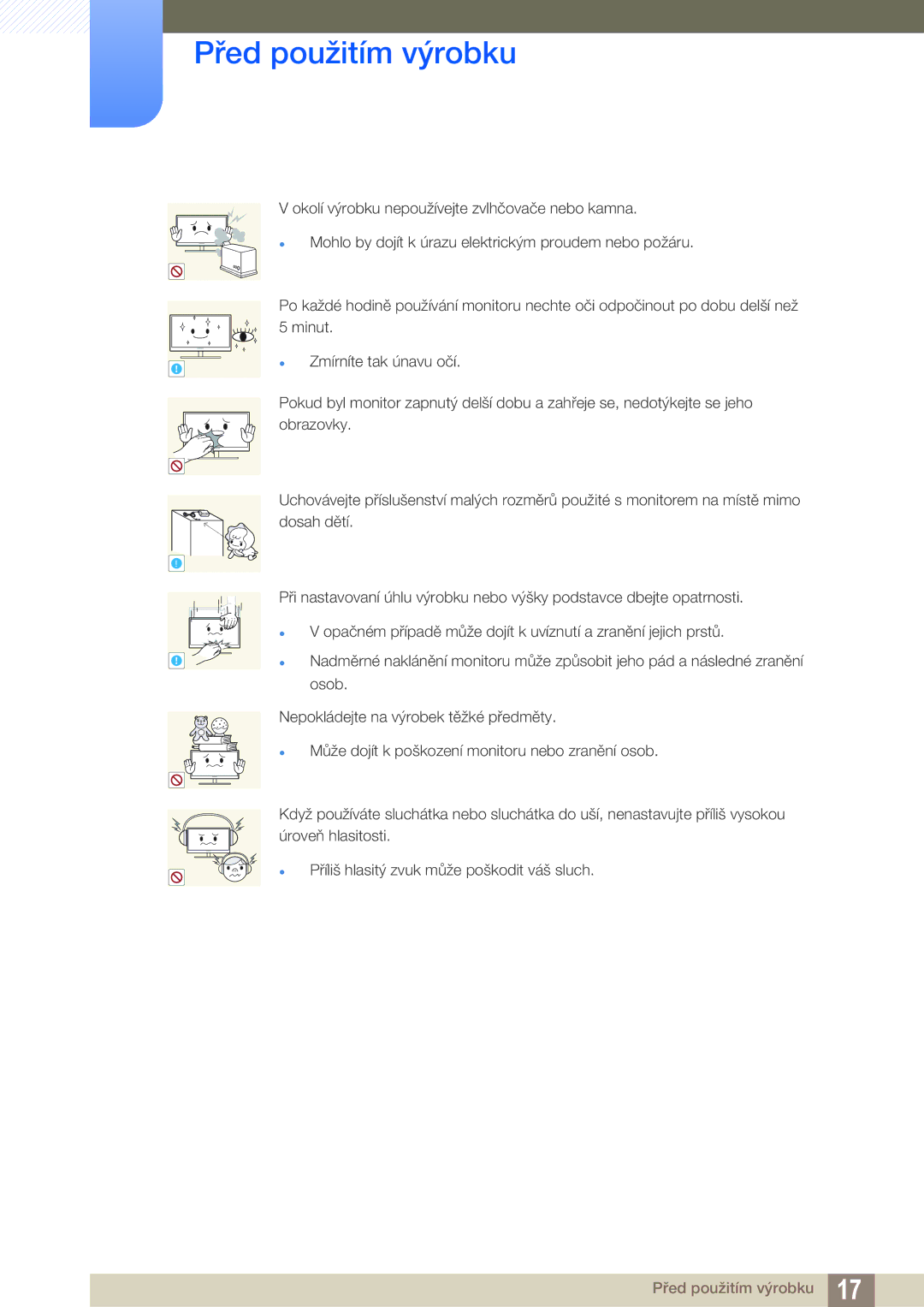 Samsung LS24C65UXWF/EN, LS27C65UXS/EN, LS24C65KMWG/EN, LS24C65KBWV/EN, LS24C65UDW/EN manual Před použitím výrobku 