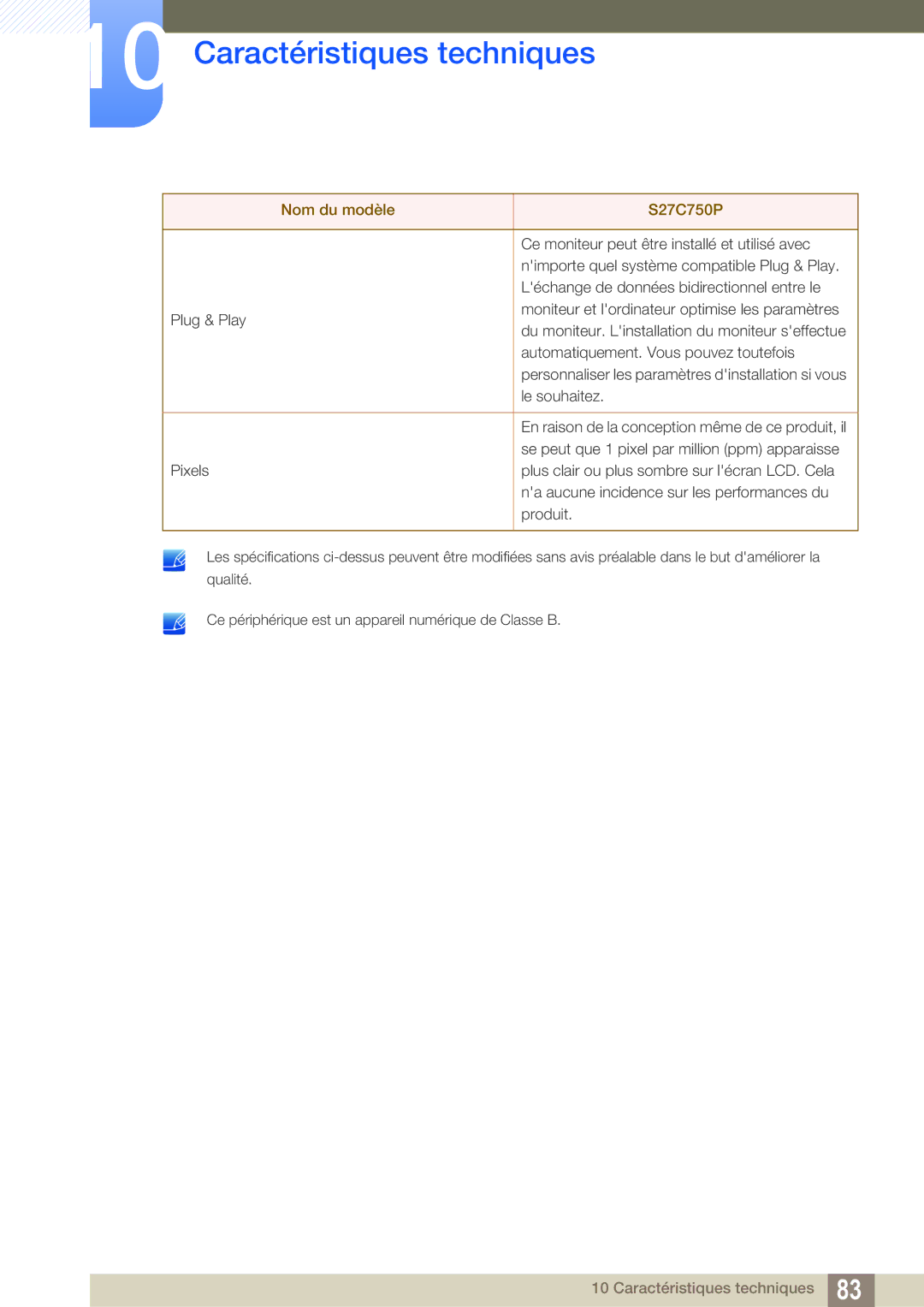 Samsung LS27C750PS/EN manual Ce moniteur peut être installé et utilisé avec 