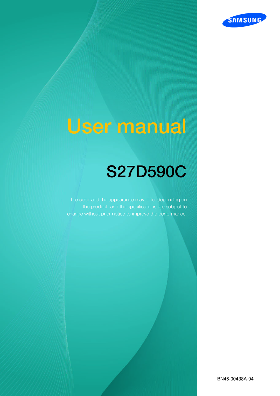 Samsung LS27D590CS/ZN, LS27D590CS/EN, LS27D590CS/XV, LS27D590CS/CI, LS27D590CS/CH manual 