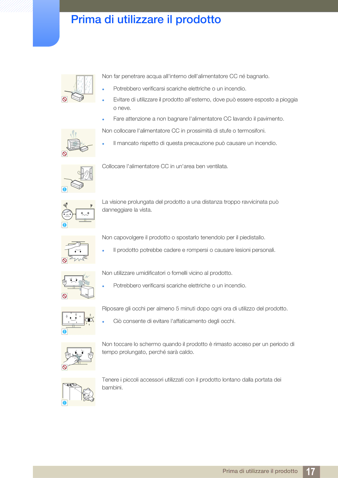 Samsung LS27D590CS/EN manual Prima di utilizzare il prodotto 