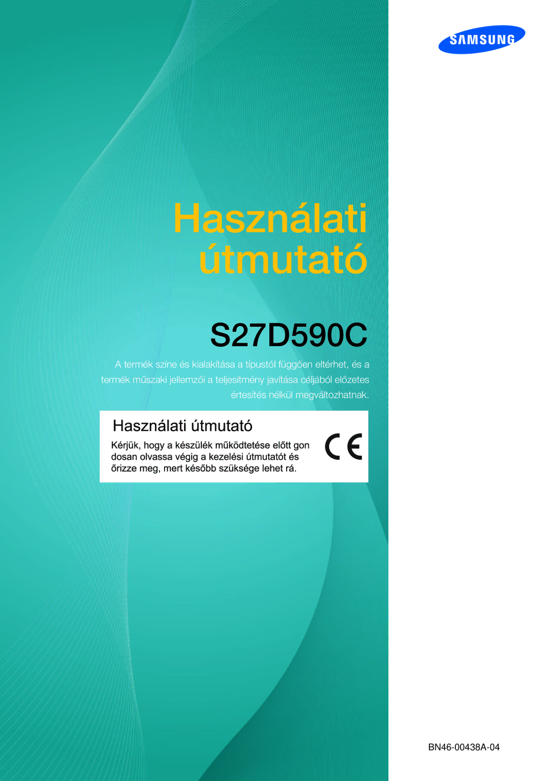 Samsung LS27D590CS/EN manual Használati Útmutató 