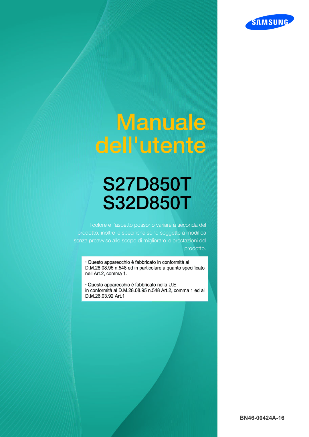 Samsung LS32D85KTSR/EN, LS27D85KTSN/EN manual Uživatelská Příručka 