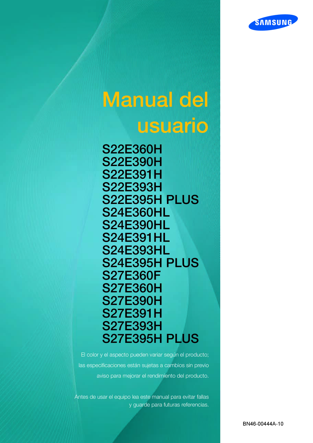 Samsung LS24E390HL/EN, LS27E390HS/EN, LS24E391HL/EN, LS22E390HS/EN, LS27E391HS/EN, LS22E391HS/EN manual Uživatelská Příručka 