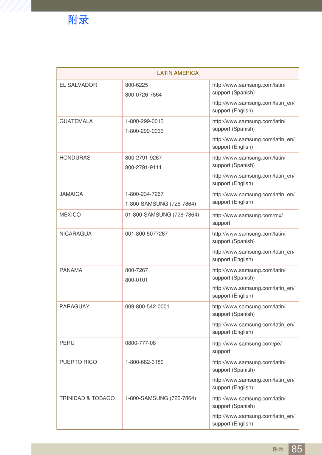 Samsung LS24E390HL/EN, LS27E390HS/EN, LS24E391HL/EN, LS22E390HS/EN, LS27E391HS/EN, LS22E391HS/EN, LT24E390EI/EN EL Salvador 