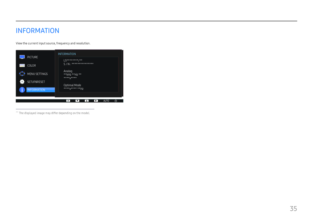 Samsung LS27E45KDHC/XE, LS27E45KBS/EN, LS27E45KBH/EN manual Information 