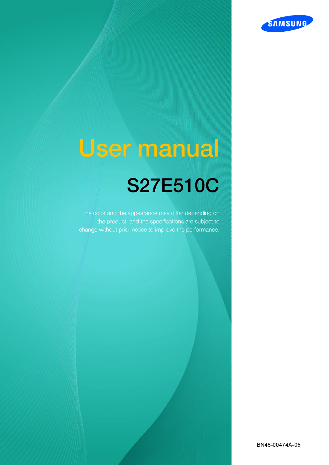 Samsung LS27E510CS/EN manual Uživatelská Příručka 