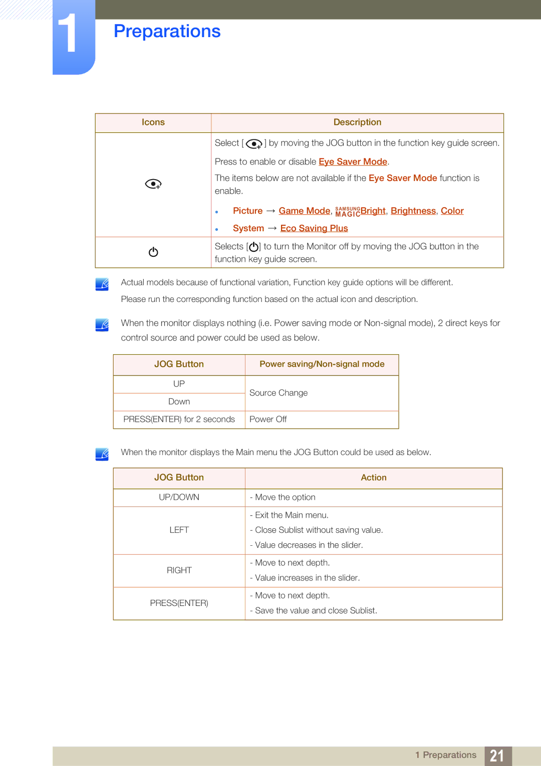 Samsung LS27E510CS/XV, LS27E510CS/EN, LS27E510CS/KZ, LS27E510CS/CI manual Picture Game Mode, SAMSUNGBright, Brightness, Color 