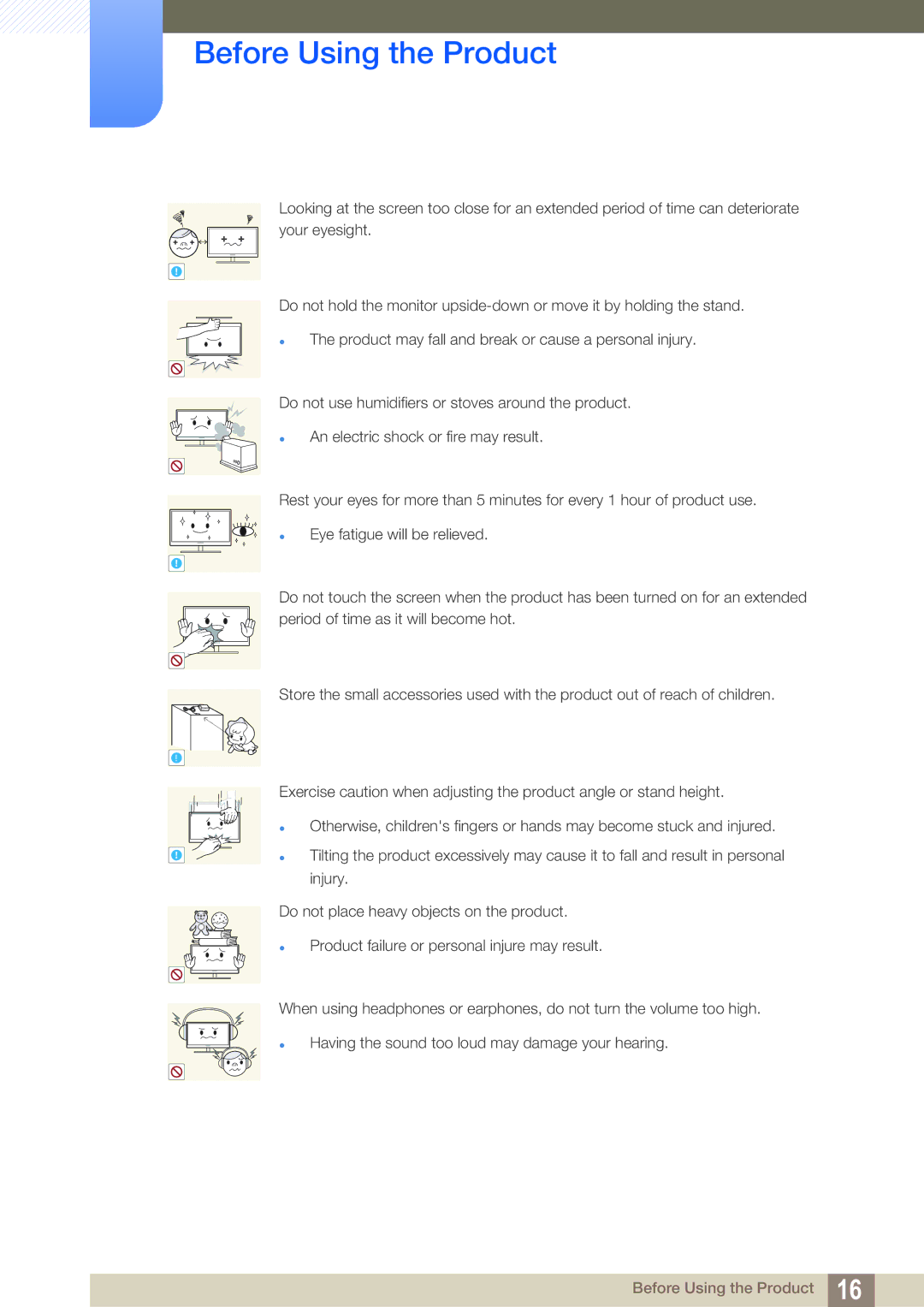 Samsung LS27E591CS/XV, LS27E591CS/EN, LS27E591CS/CI manual Before Using the Product 