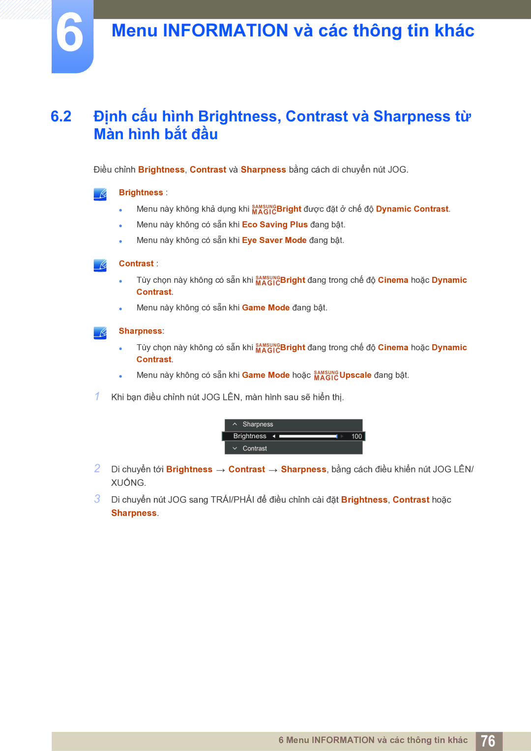 Samsung LS27E591CS/XV manual Sharpness 