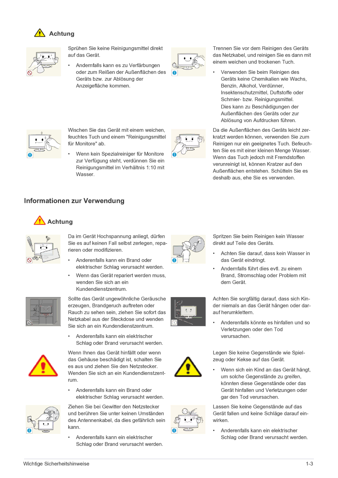 Samsung LS27EFHKUF/EN manual Informationen zur Verwendung 