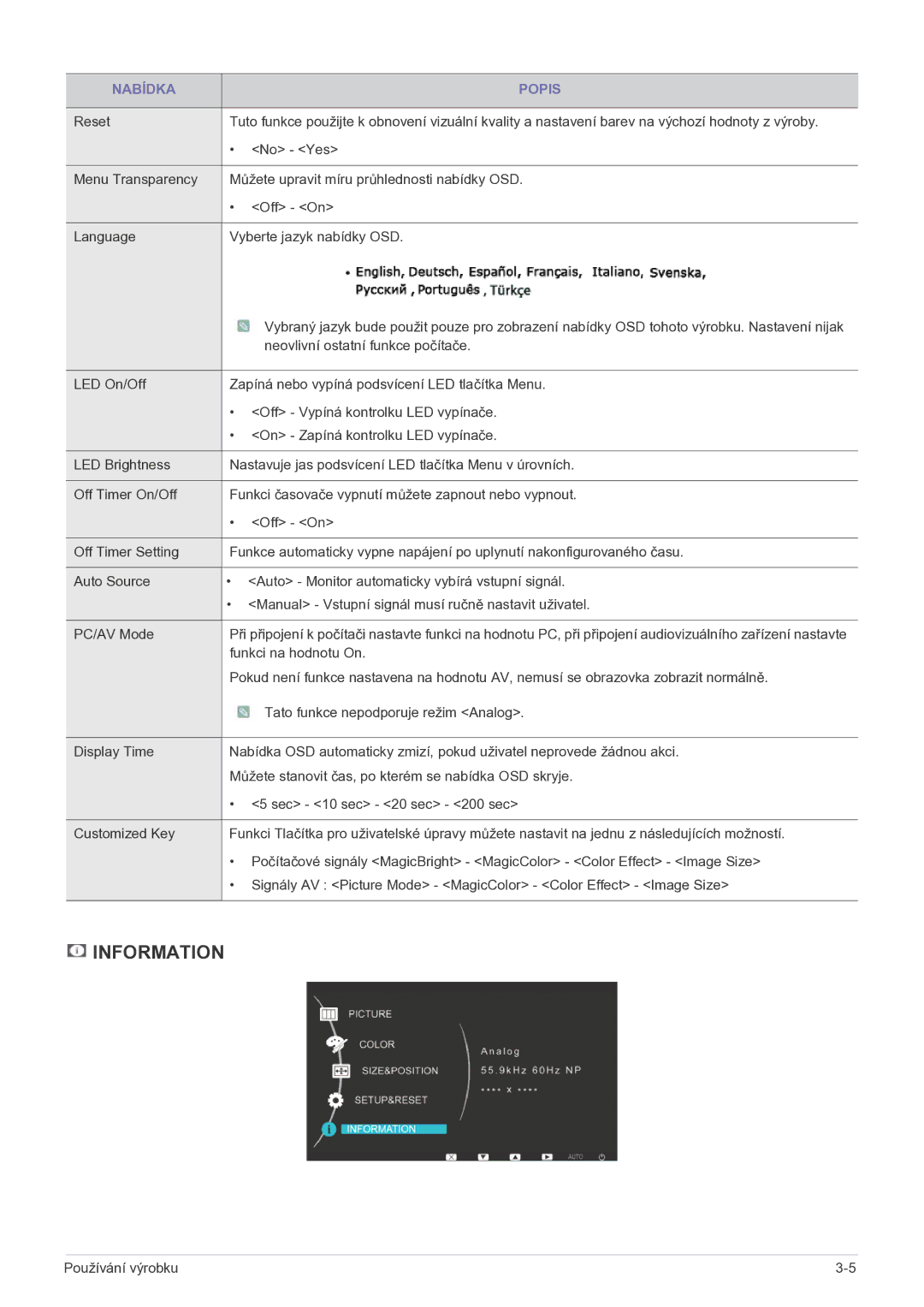 Samsung LS27EFHKUF/EN manual Information 