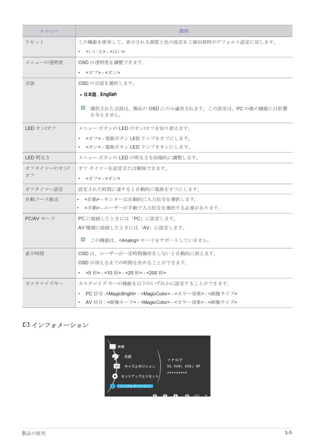 Samsung LS27EFHKUF/XJ manual インフォメーション 