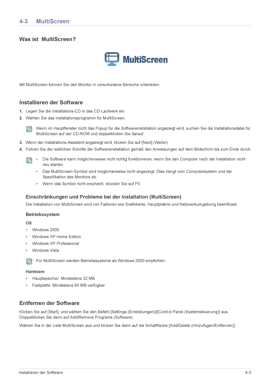 Samsung LS27EFHKUV/EN manual Was ist MultiScreen? 