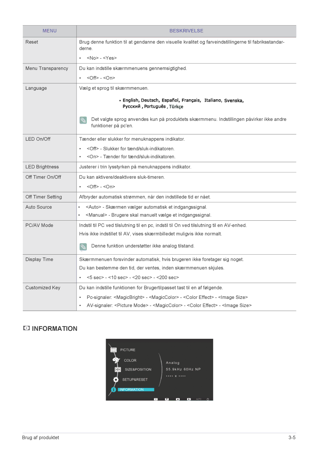 Samsung LS27EFHKUV/EN manual Information 