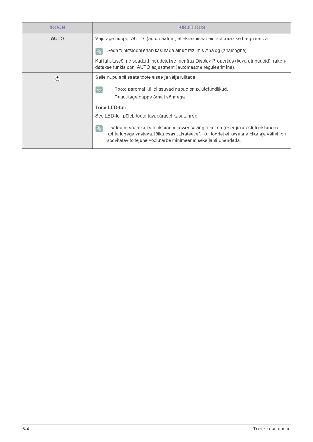 Samsung LS27EFHKUV/EN manual Auto 