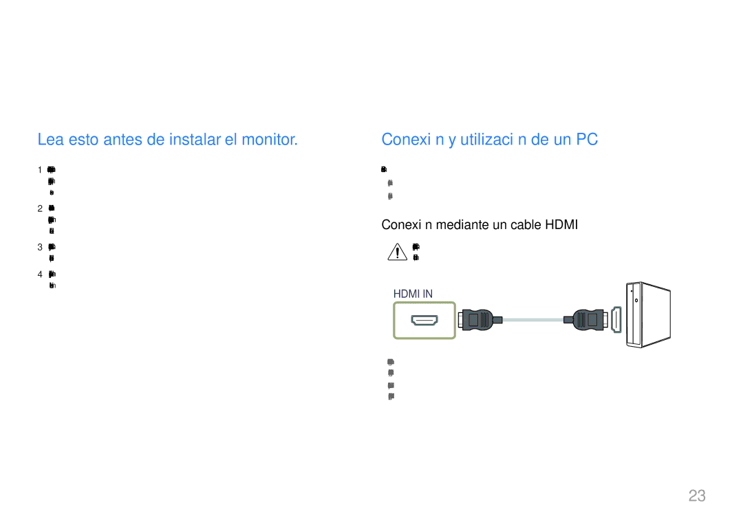 Samsung LS24H850QFUXEN, LS27H850QFUXEN manual Conexión y uso de un dispositivo fuente, Lea esto antes de instalar el monitor 