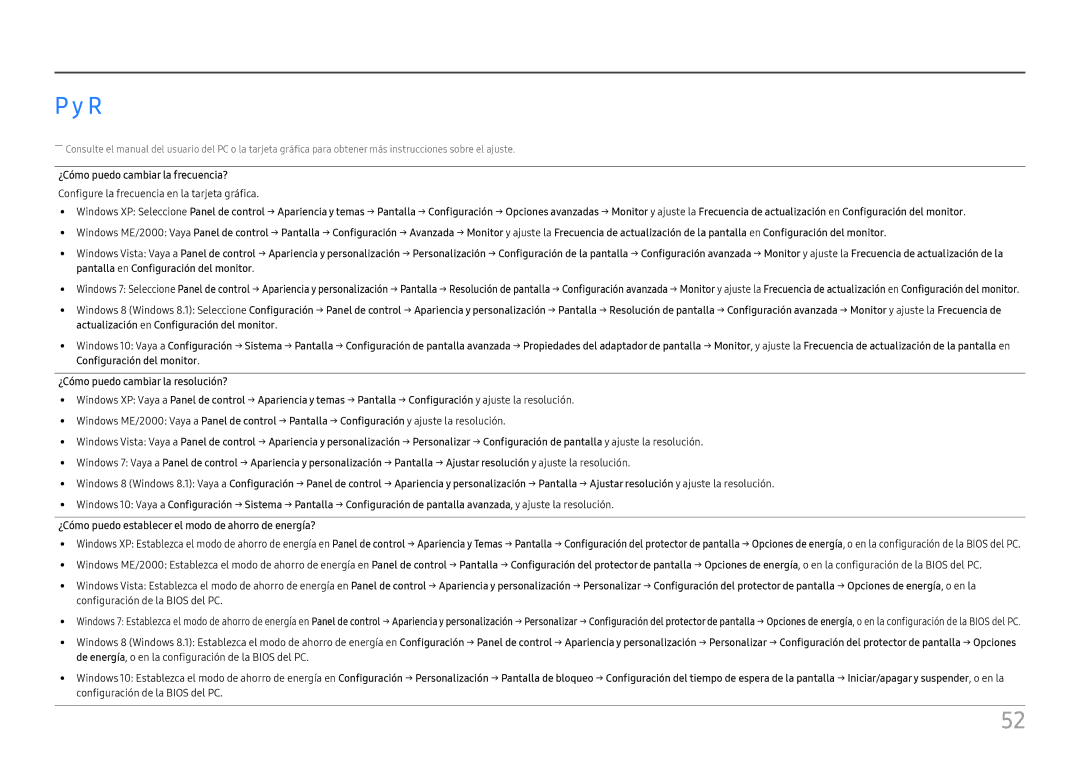 Samsung LS27H850QFUXEN, LS24H850QFUXEN manual ¿Cómo puedo cambiar la frecuencia? 