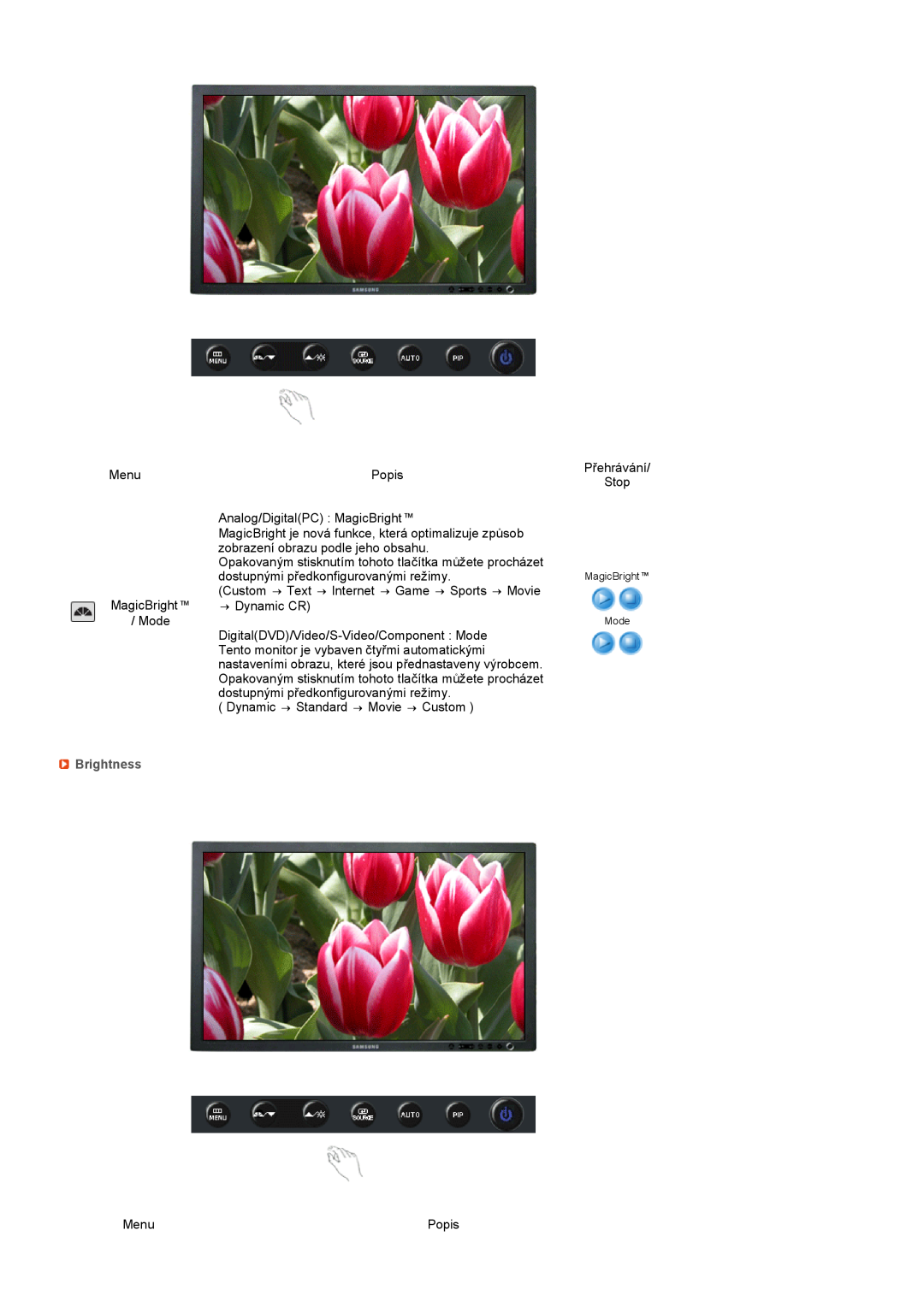 Samsung LS27HUBCBS/EDC, LS27HUBCB/EDC manual Brightness, MagicBright Mode 