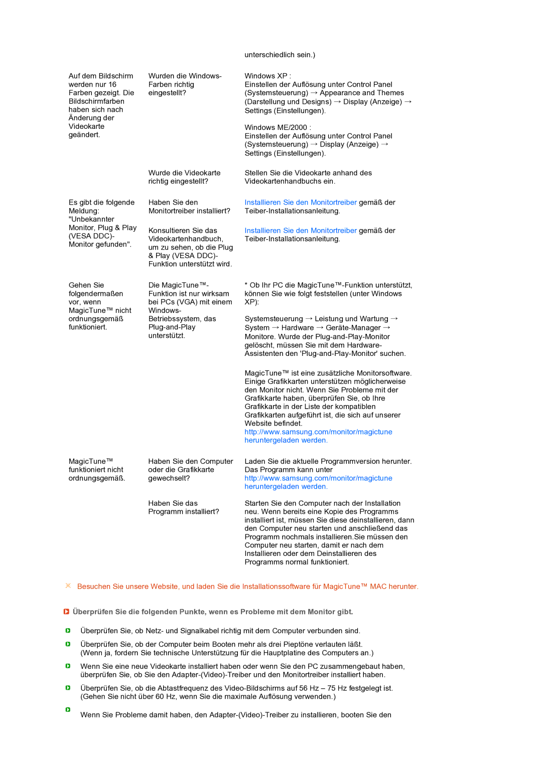 Samsung LS27HUBCB/EDC manual Installieren Sie den Monitortreiber gemäß der 