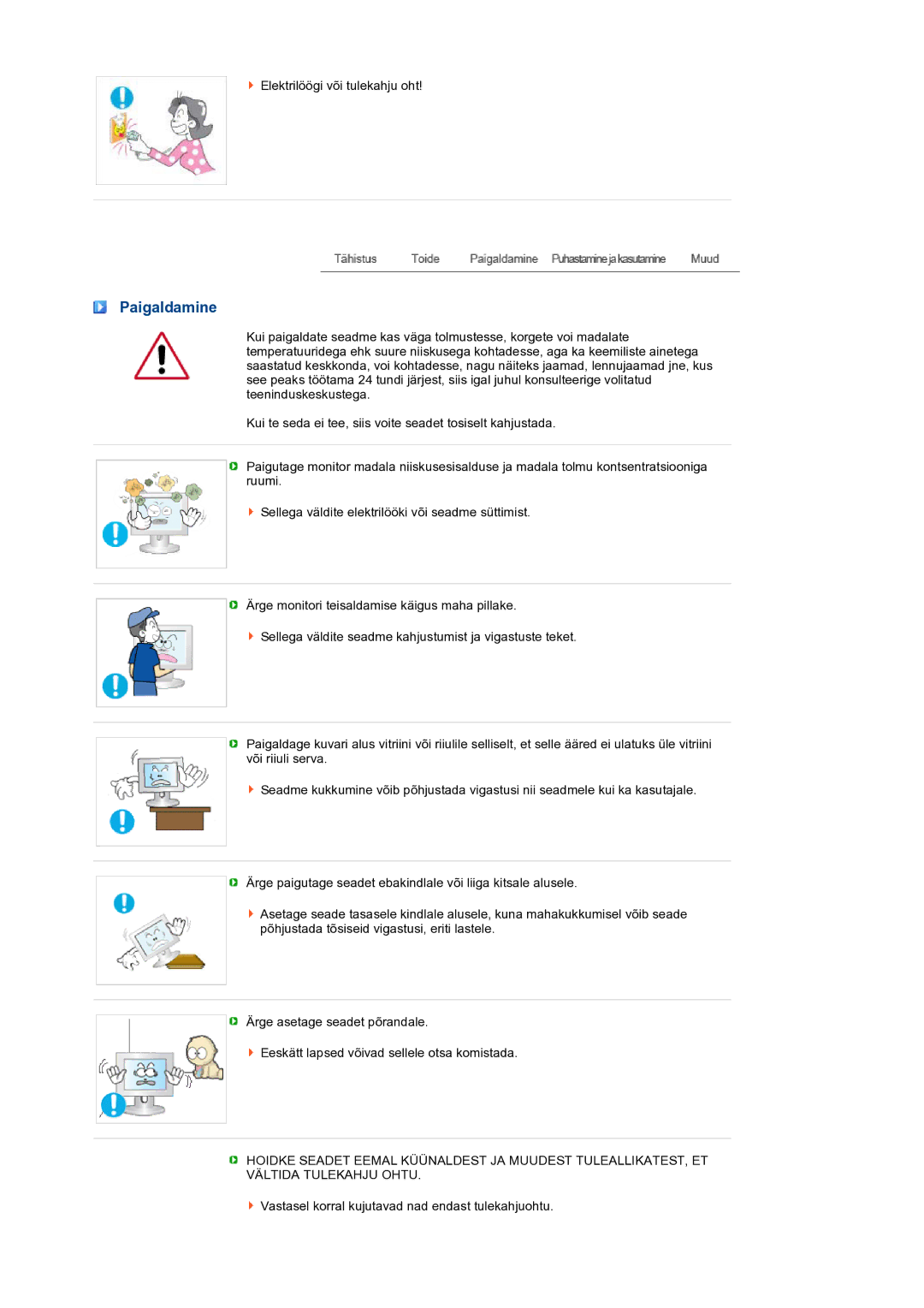 Samsung LS27HUBCB/EDC manual Paigaldamine 