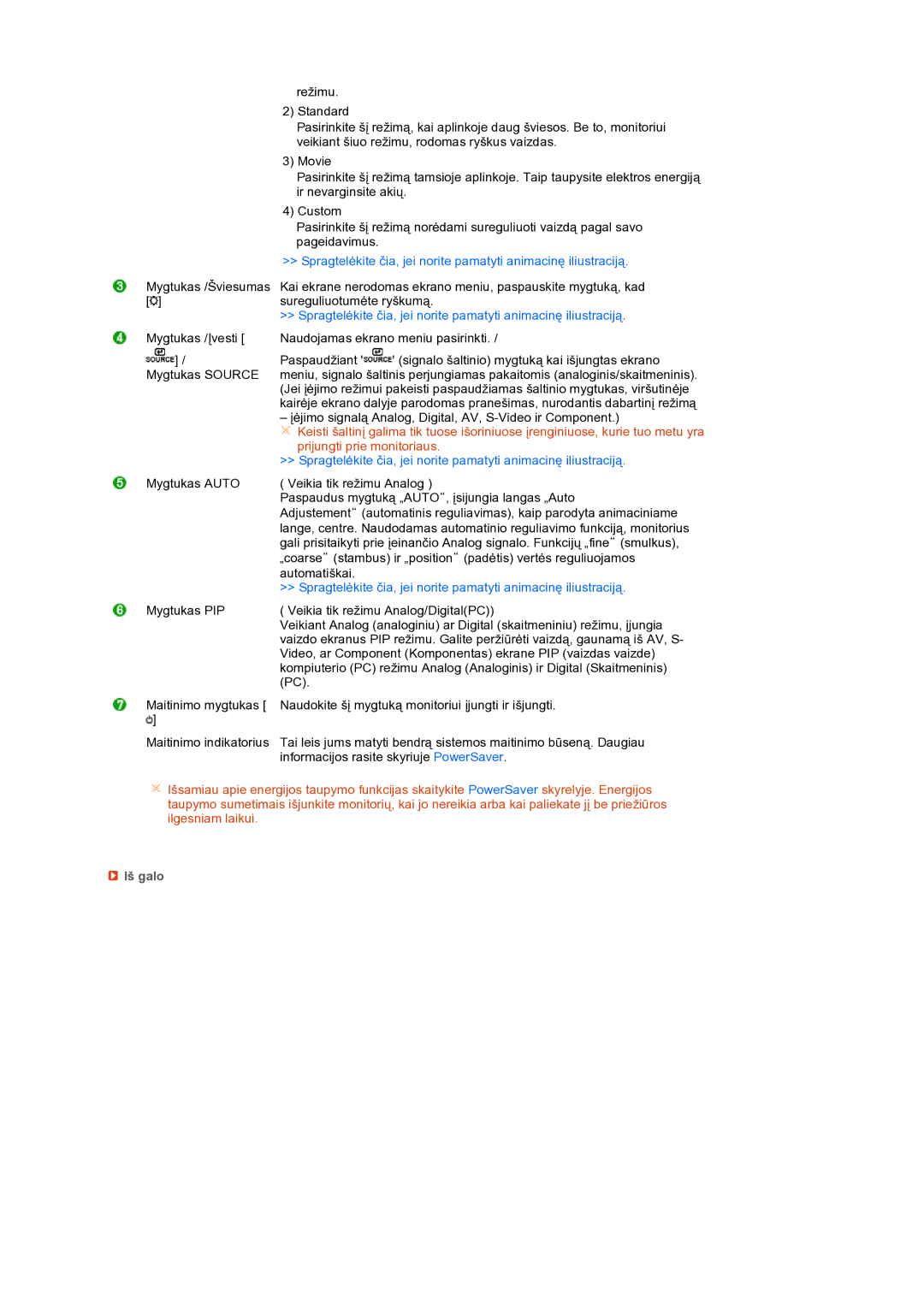 Samsung LS27HUBCB/EDC manual Prijungti prie monitoriaus, Iš galo 