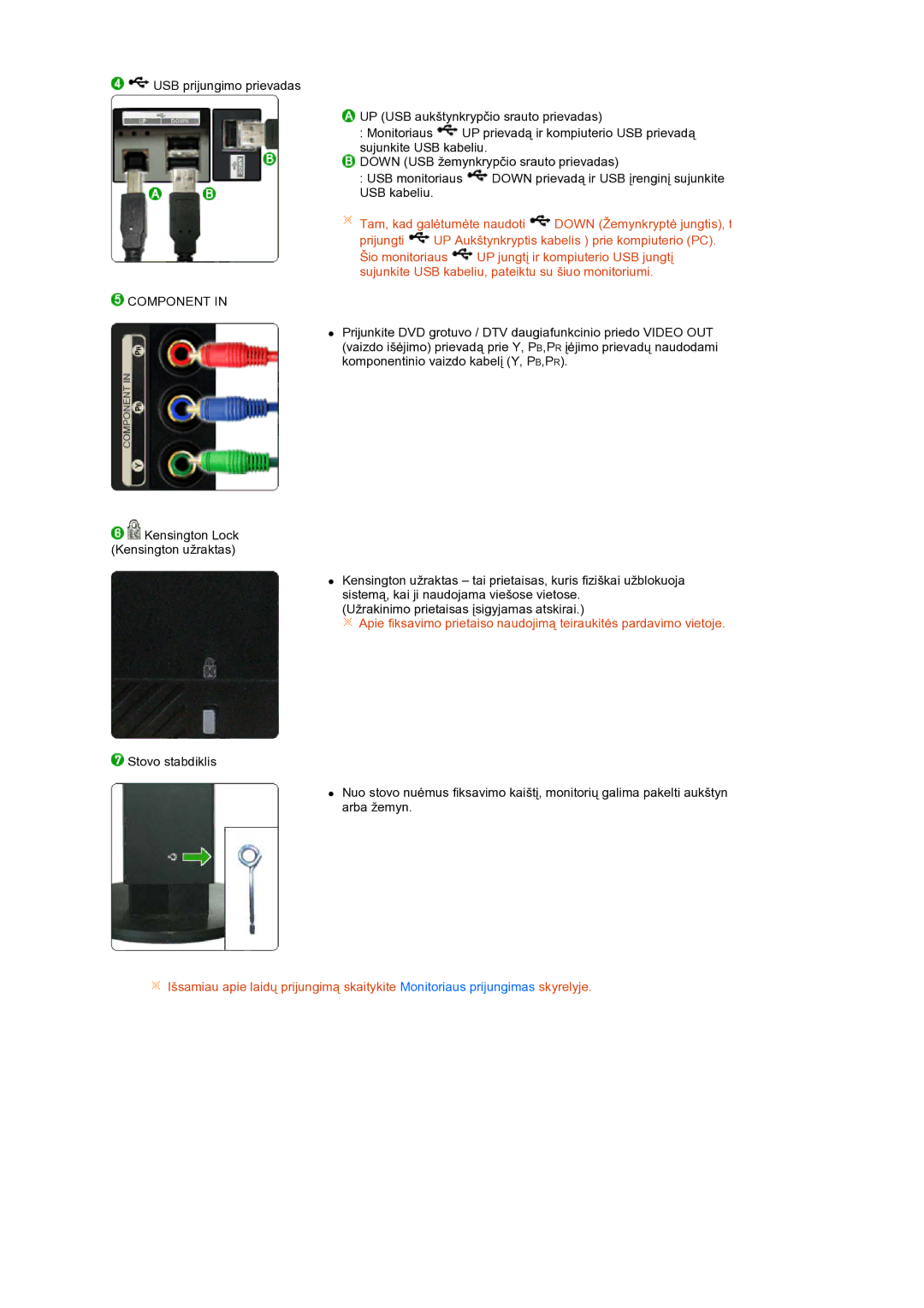 Samsung LS27HUBCB/EDC manual Component 