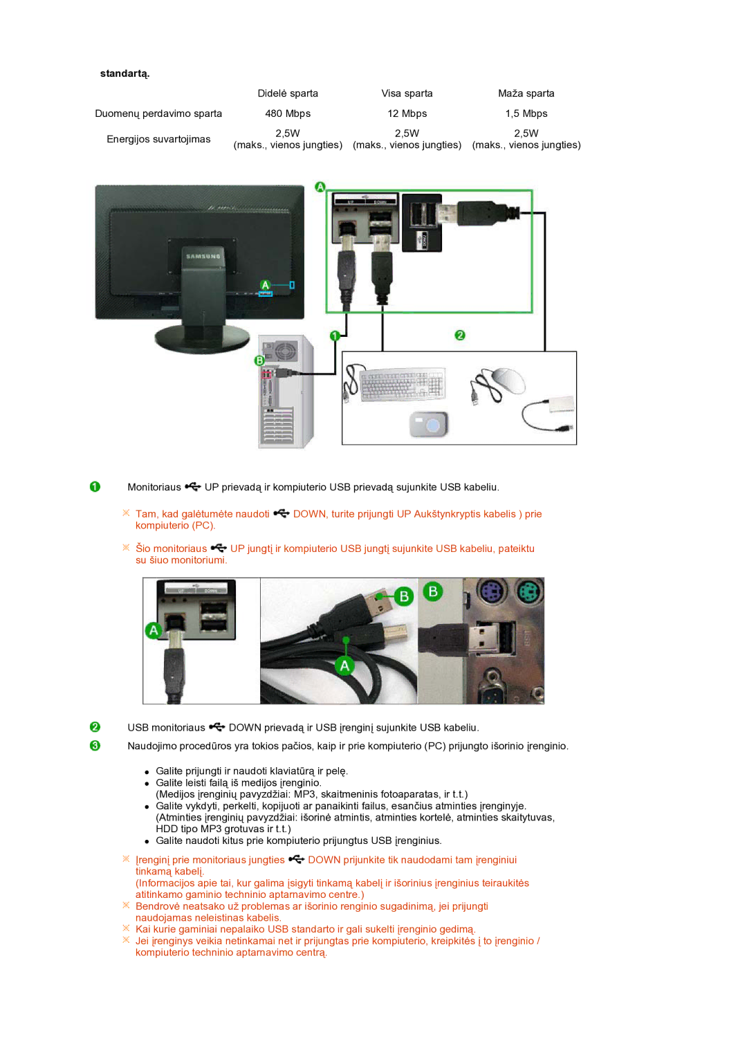 Samsung LS27HUBCB/EDC manual Standartą 