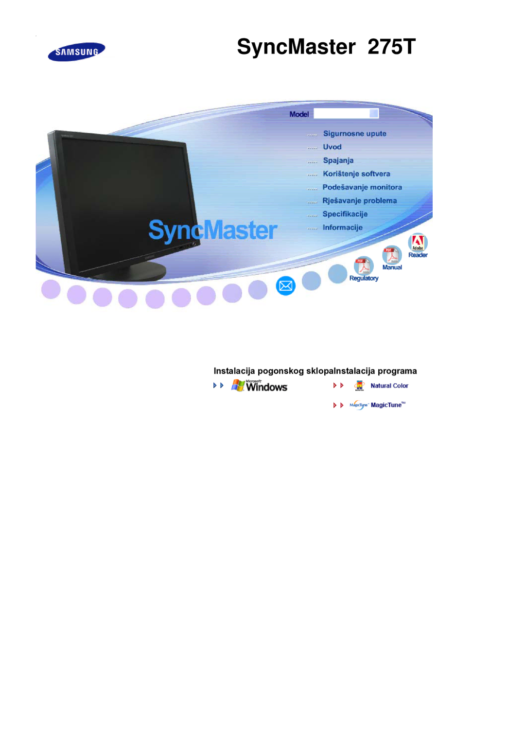 Samsung LS27HUBCB/EDC manual SyncMaster 275T 