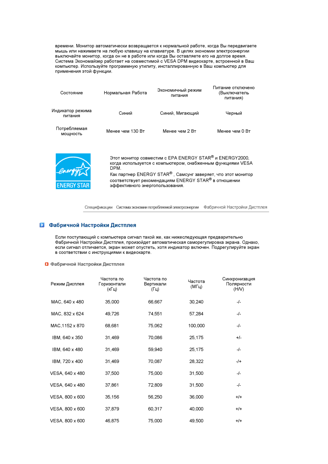 Samsung LS27HUCCB/EDC, LS27HUCCBS/EDC, LS27HUCCB7/CI manual Фабричной Настройки Дистплея 