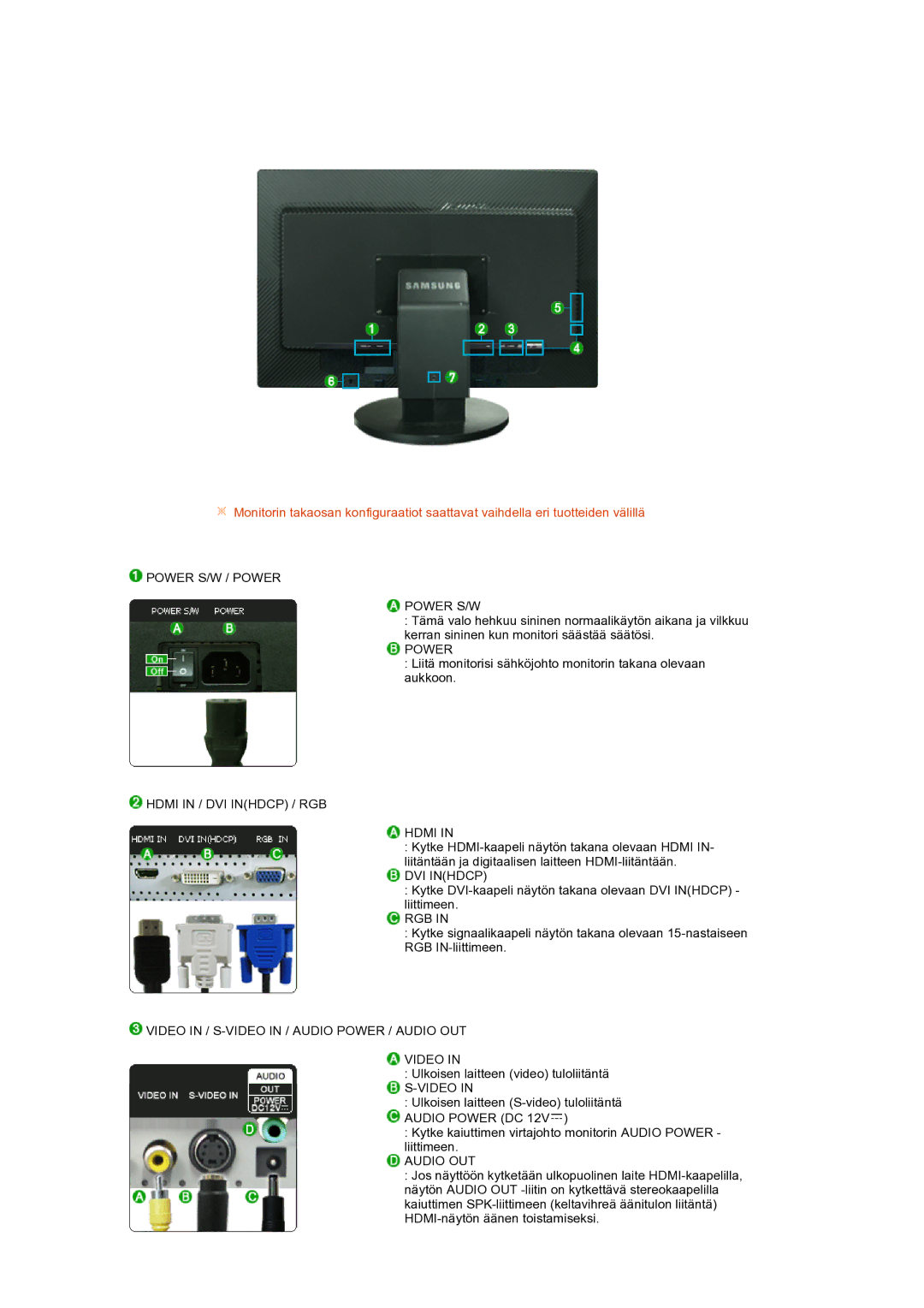 Samsung LS27HUCCB/EDC manual Power 