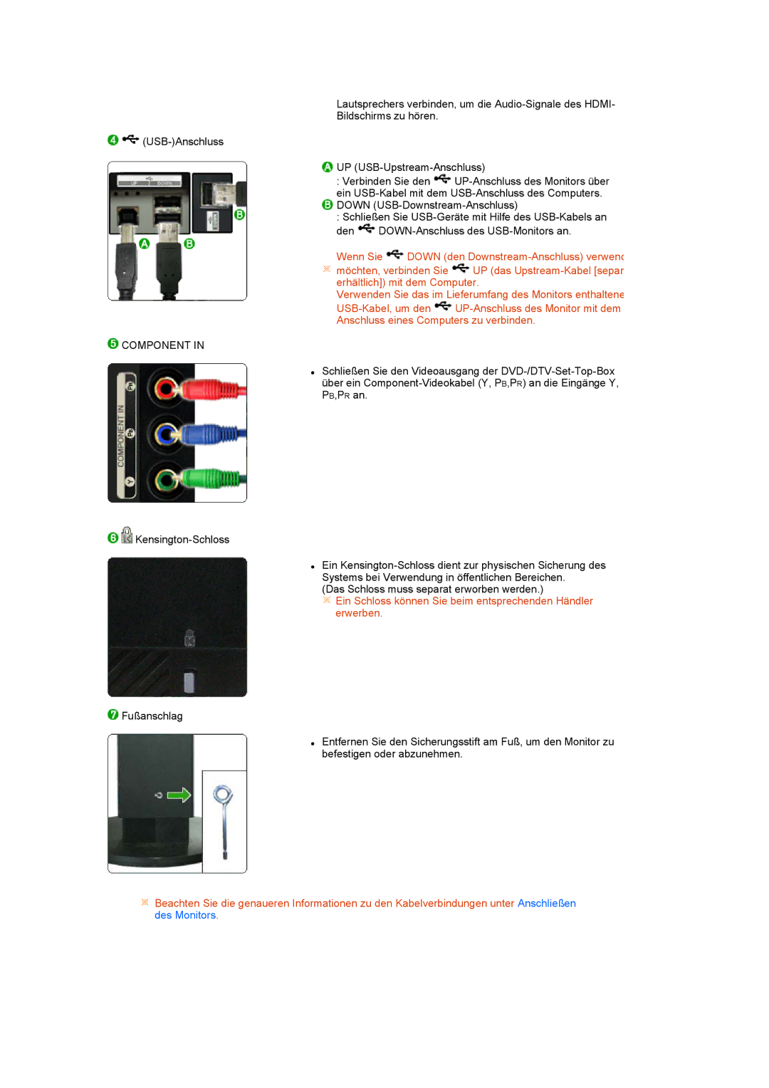 Samsung LS27HUCCB/EDC, LS27HUCCS/EDC manual Component 