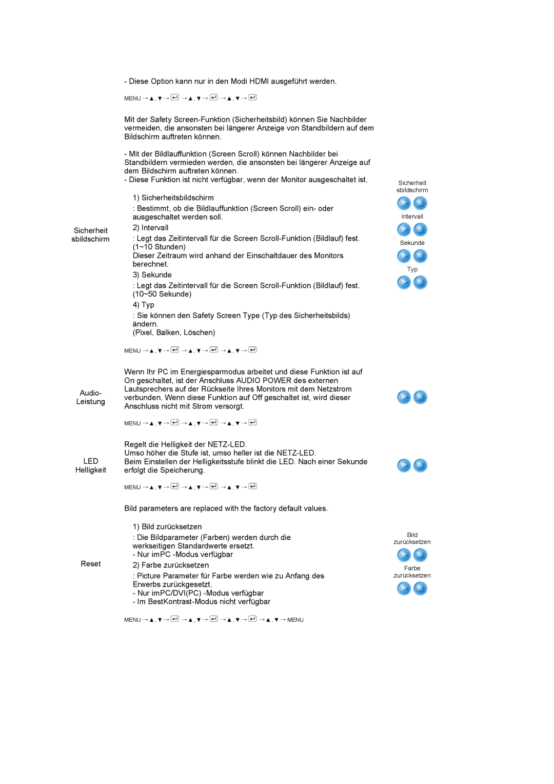 Samsung LS27HUCCB/EDC, LS27HUCCS/EDC manual Led 