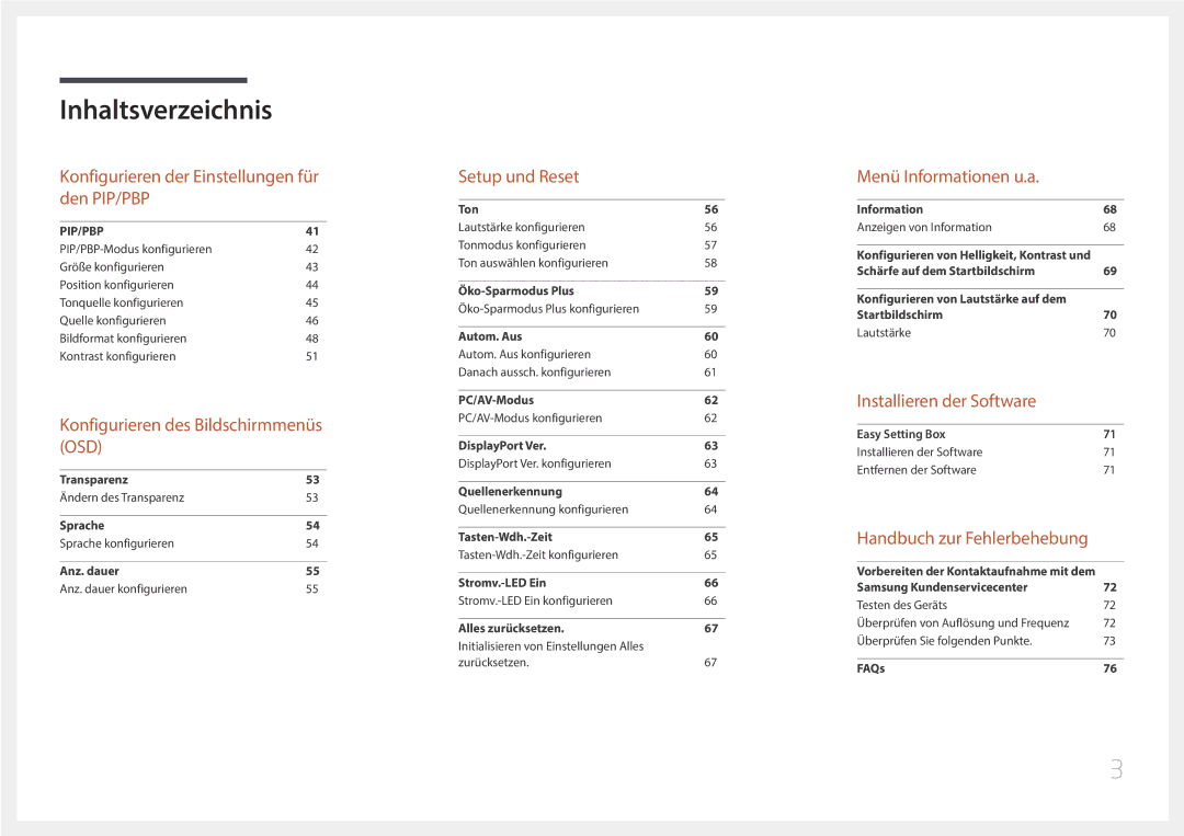 Samsung LS29E790CNS/EN manual Installieren der Software 