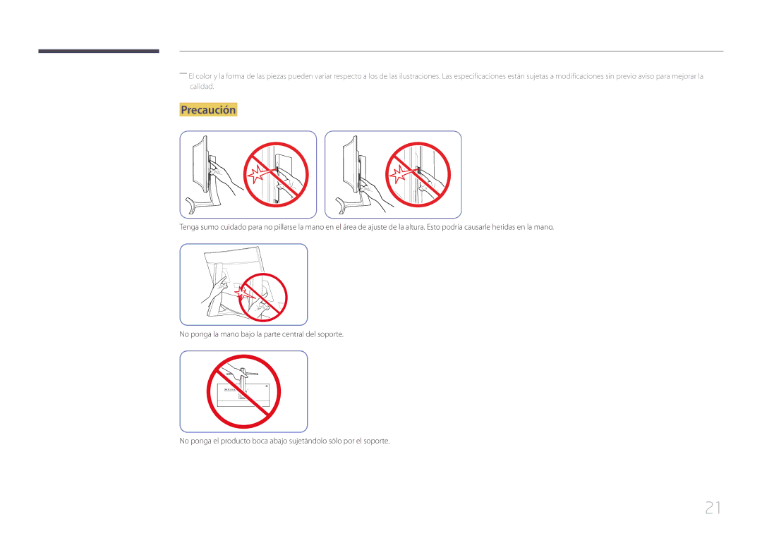 Samsung LS29E790CNS/EN manual Precaución 