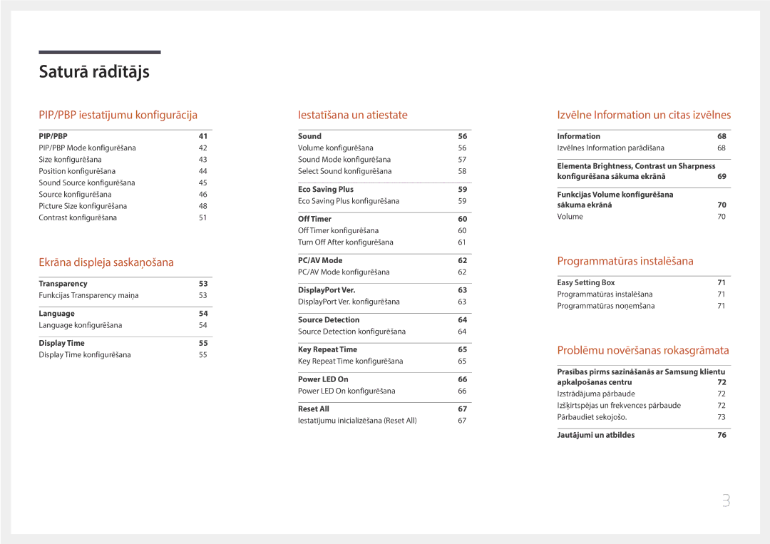 Samsung LS29E790CNS/EN manual Programmatūras instalēšana 