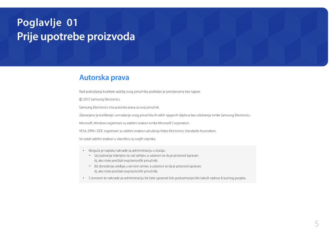 Samsung LS29E790CNS/EN manual Prije upotrebe proizvoda, Autorska prava 