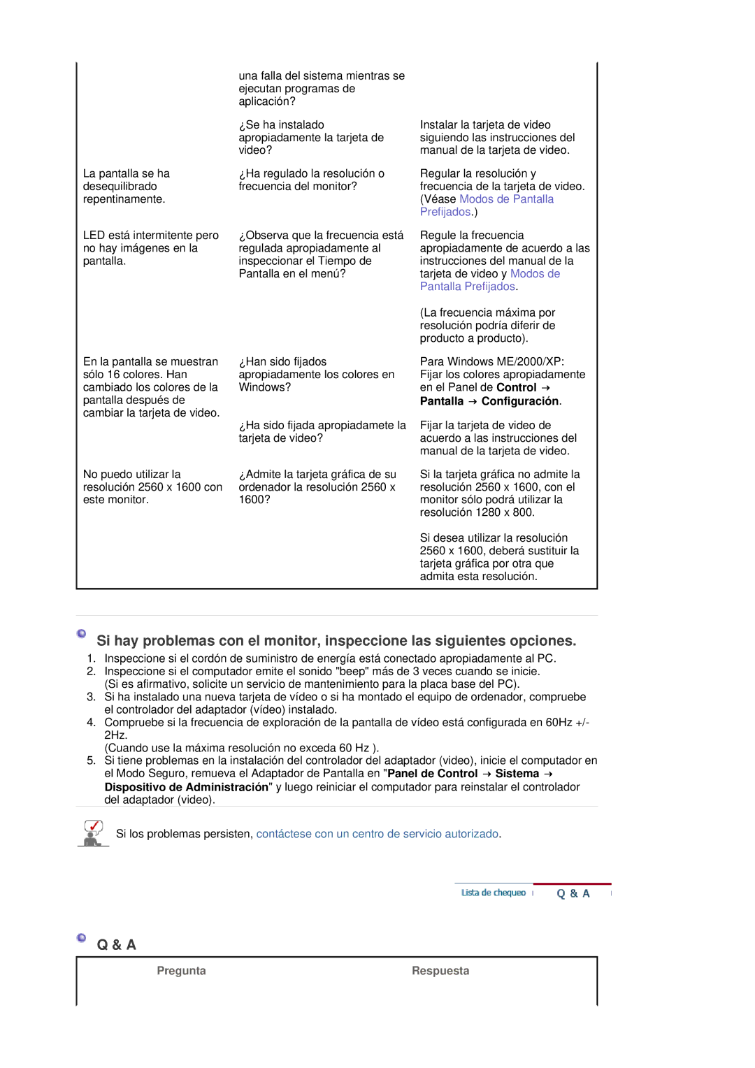 Samsung LS30HUBCB/EDC manual Pregunta 