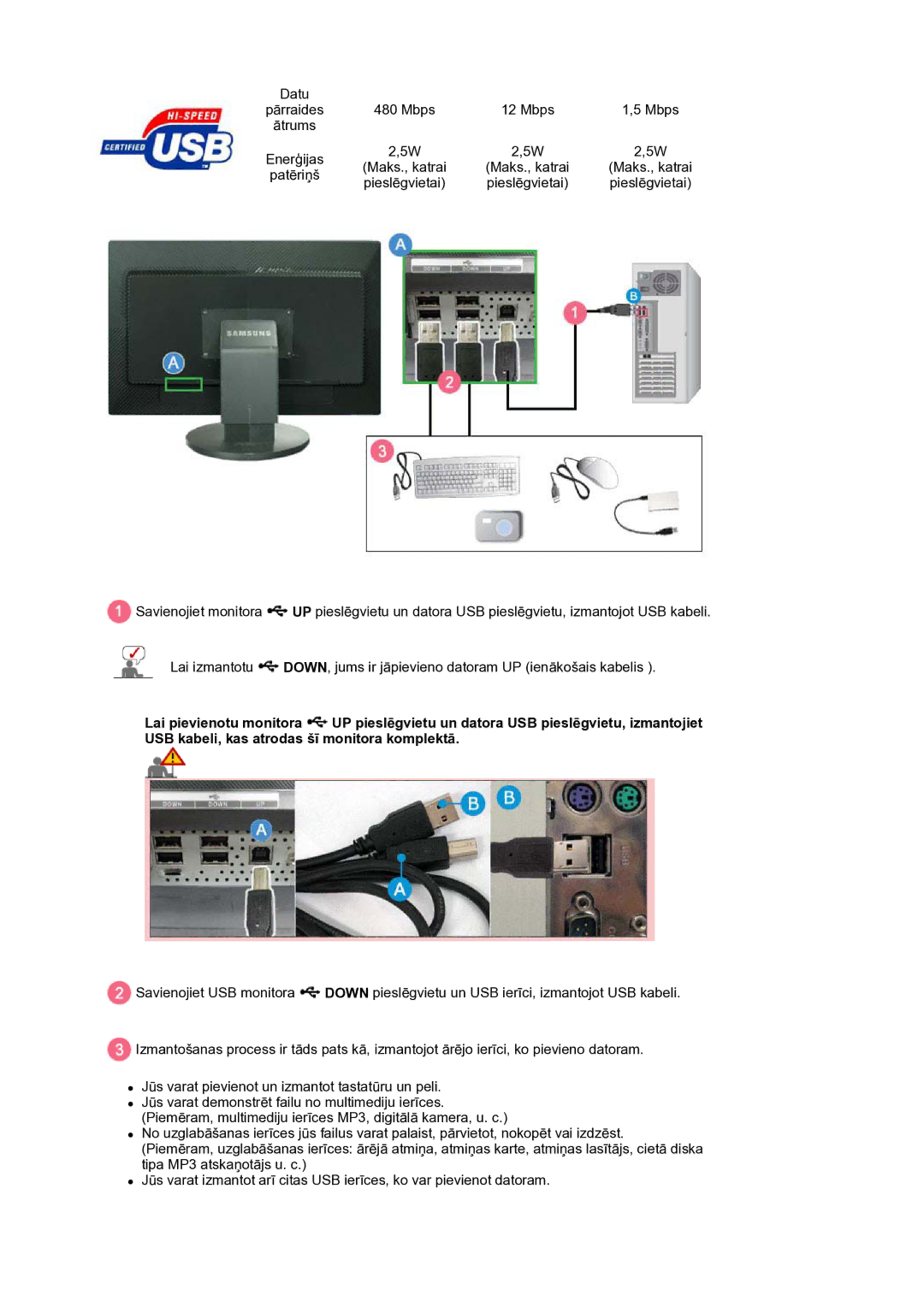 Samsung LS30HUBCB/EDC manual Datu 