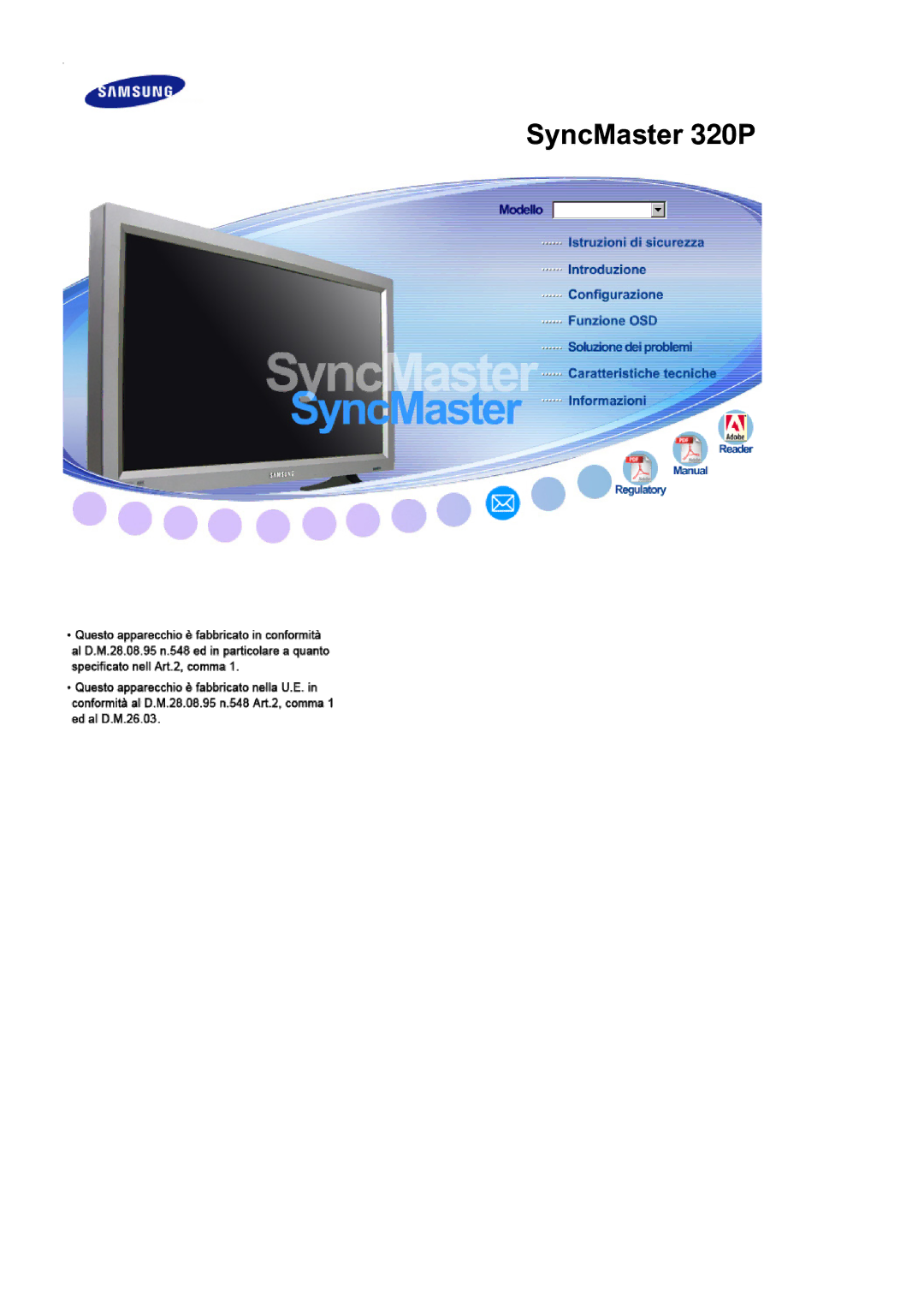 Samsung LS32BEPNS/EDC manual SyncMaster 320P 