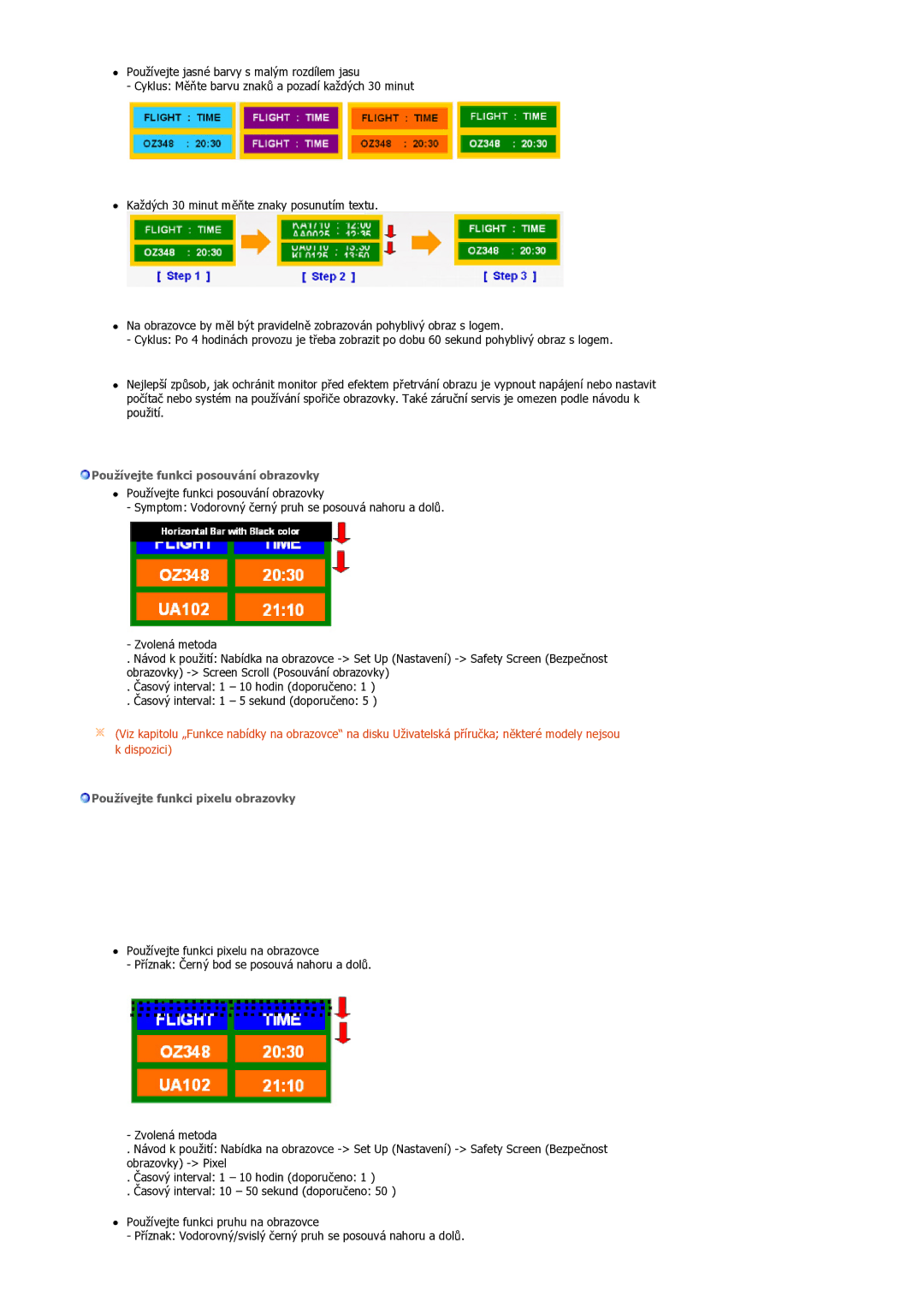 Samsung LS32BEPNS/EDC manual Používejte funkci posouvání obrazovky 