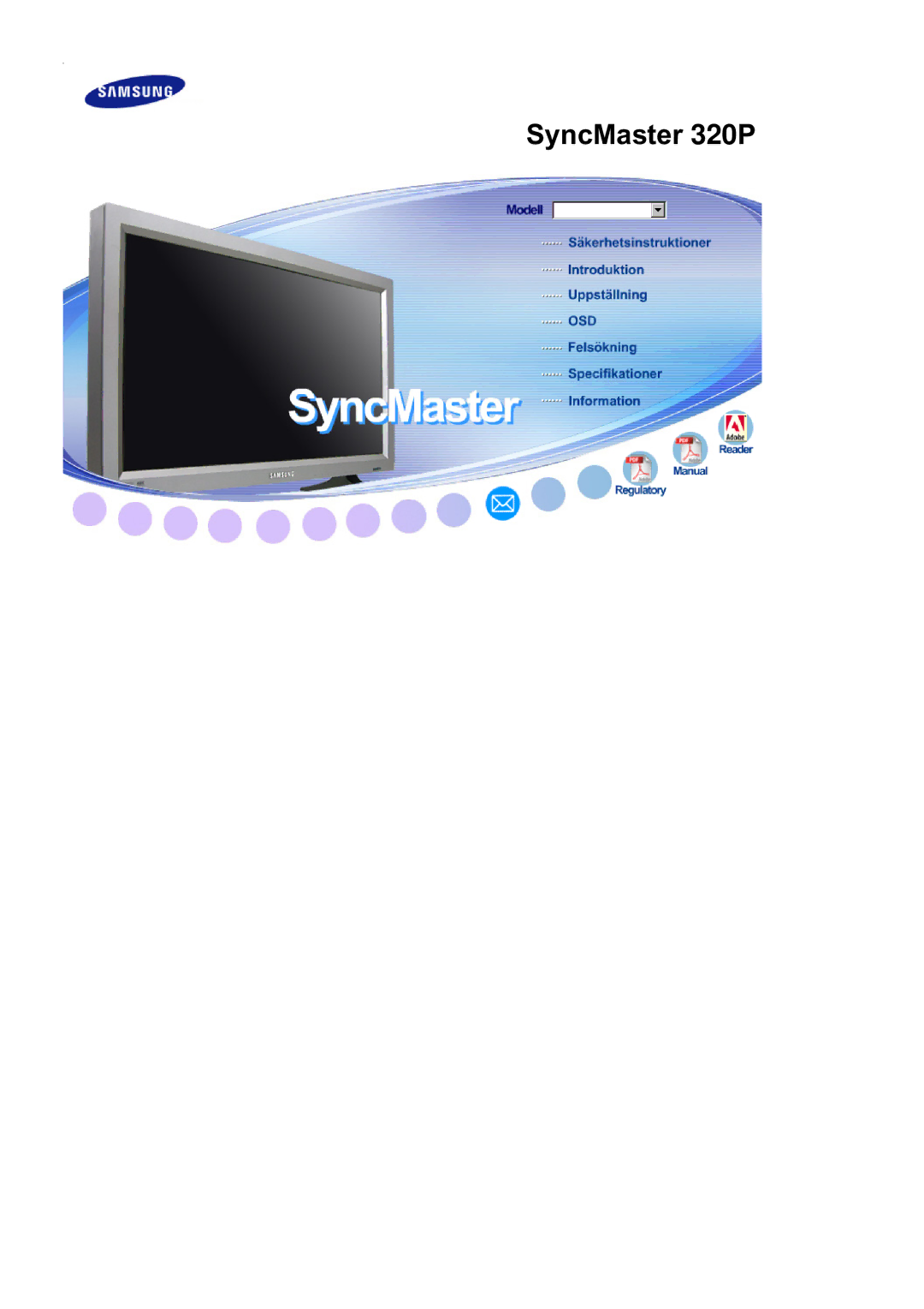 Samsung LS32BEPNS/EDC manual SyncMaster 320P 