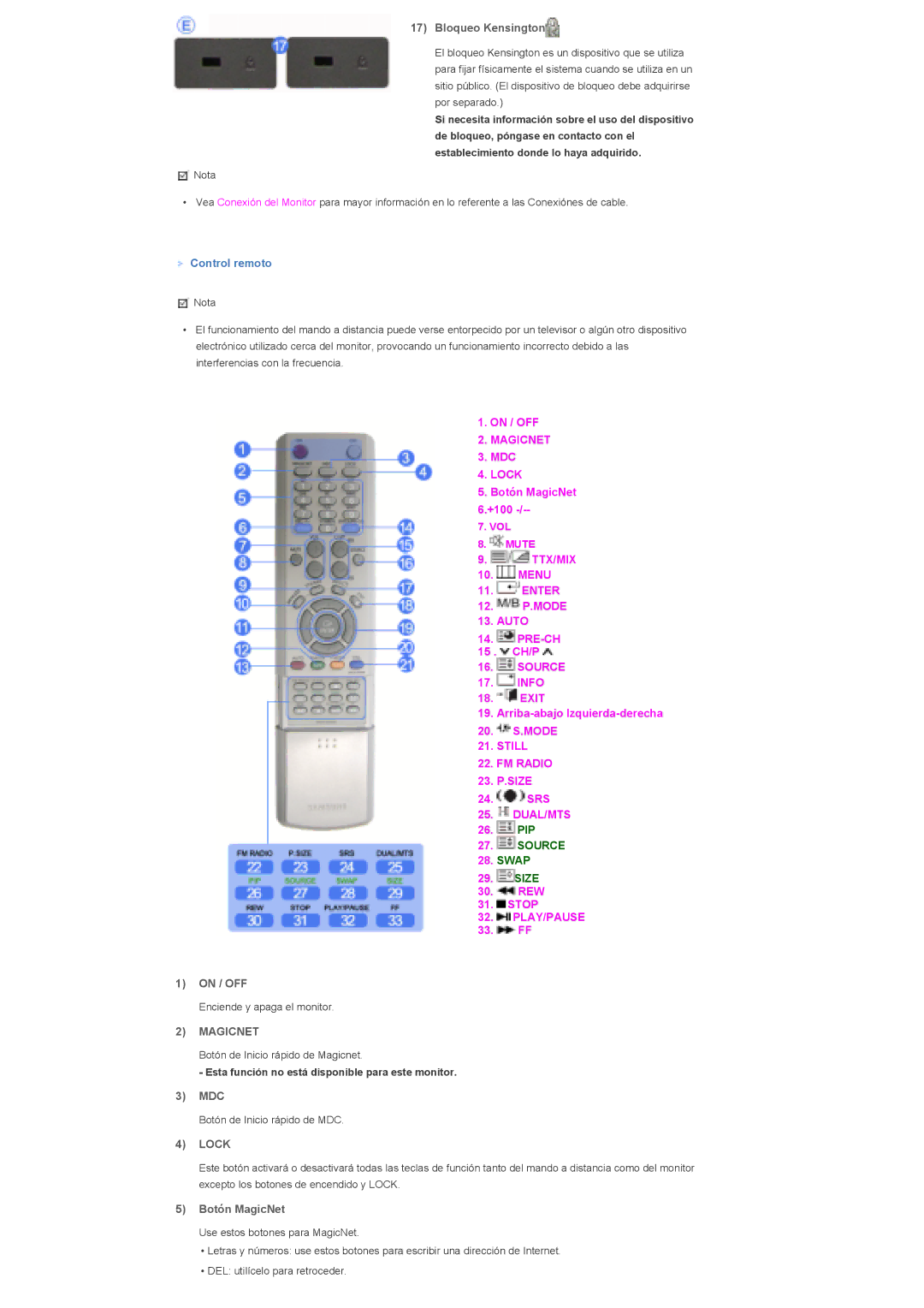 Samsung LS32BHLNS/EDC, LS32BHLNB/EDC, LS32BHYNS/EDC, LS32BHPNS/EDC, LS32BHRNS/EDC manual Magicnet, Lock 