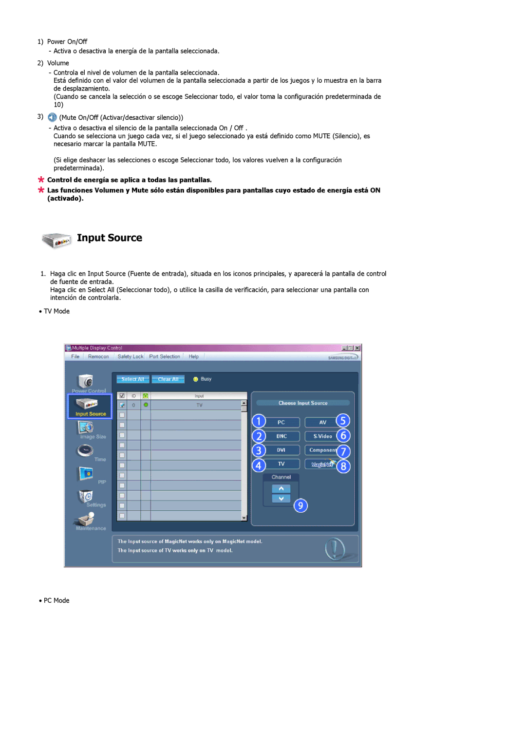 Samsung LS32BHRNS/EDC, LS32BHLNB/EDC, LS32BHLNS/EDC, LS32BHYNS/EDC, LS32BHPNS/EDC manual Input Source 