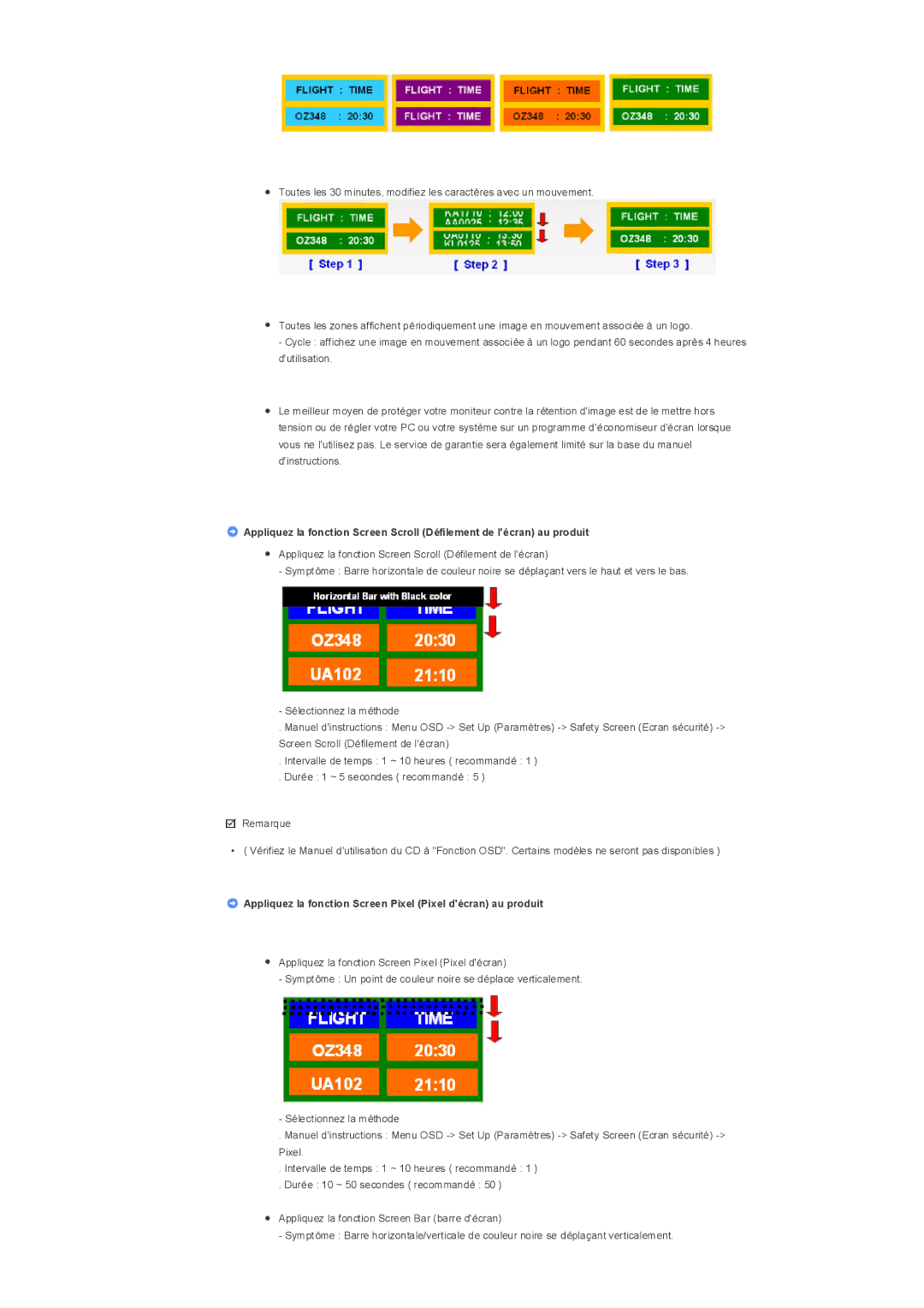 Samsung LS32BHRNB/EDC, LS32BHLNBF/EDC, LS32BHLNB/EDC manual Appliquez la fonction Screen Pixel Pixel décran au produit 