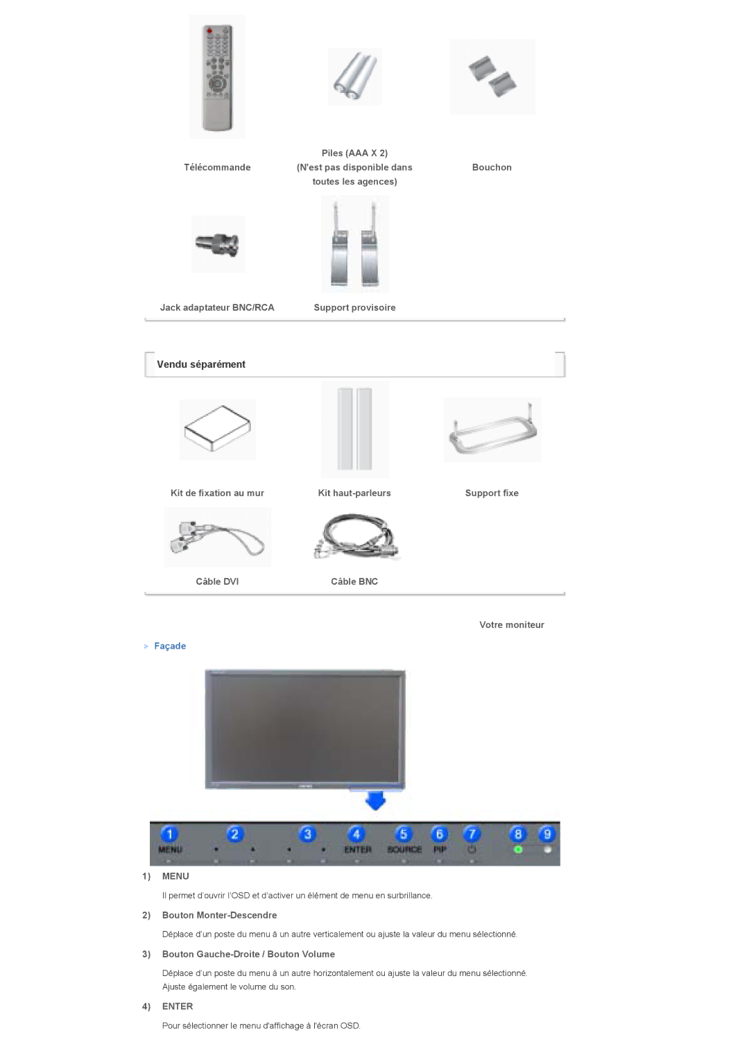 Samsung LS32BHLNSF/EDC, LS32BHLNBF/EDC, LS32BHLNB/EDC, LS32BHRNSF/EDC, LS32BHRNB/EDC, LS32BHPNSF/EDC, LS32BHLNS/EDC Menu, Enter 