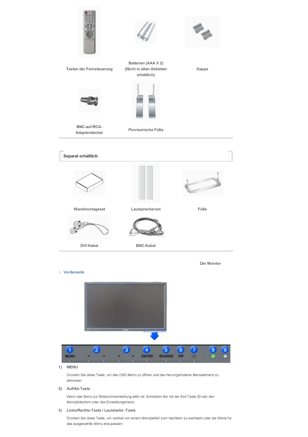 Samsung LS32BHLNSF/EDC, LS32BHLNBF/EDC, LS32BHLNB/EDC, LS32BHRNSF/EDC, LS32BHPNSF/EDC, LS32BHLNS/EDC, LS32BHYNS/EDC manual Menu 