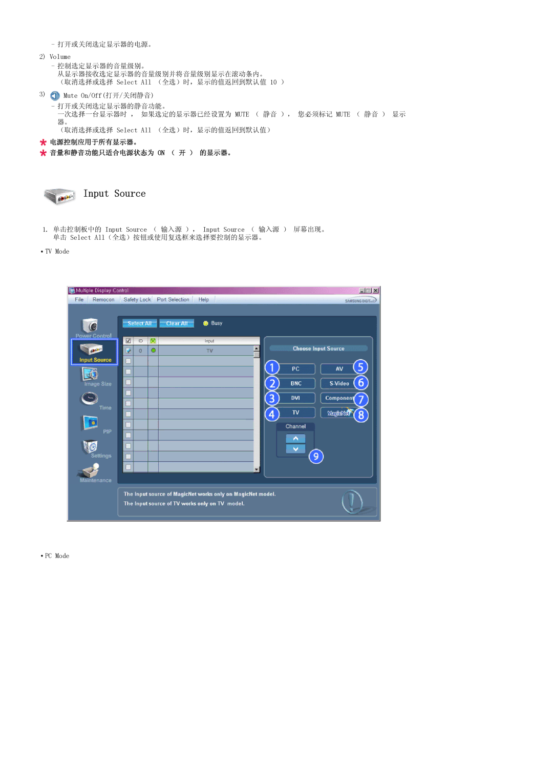 Samsung LS32BHPNS/EDC, LS32BHLNS/EDC, LS32BHYNS/EDC, LS32BHRNS/EDC manual Input Source 