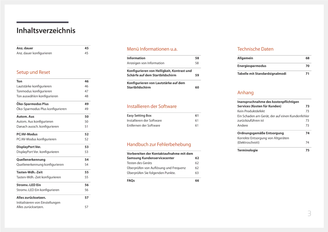 Samsung LS32E590CS/EN manual Installieren der Software 