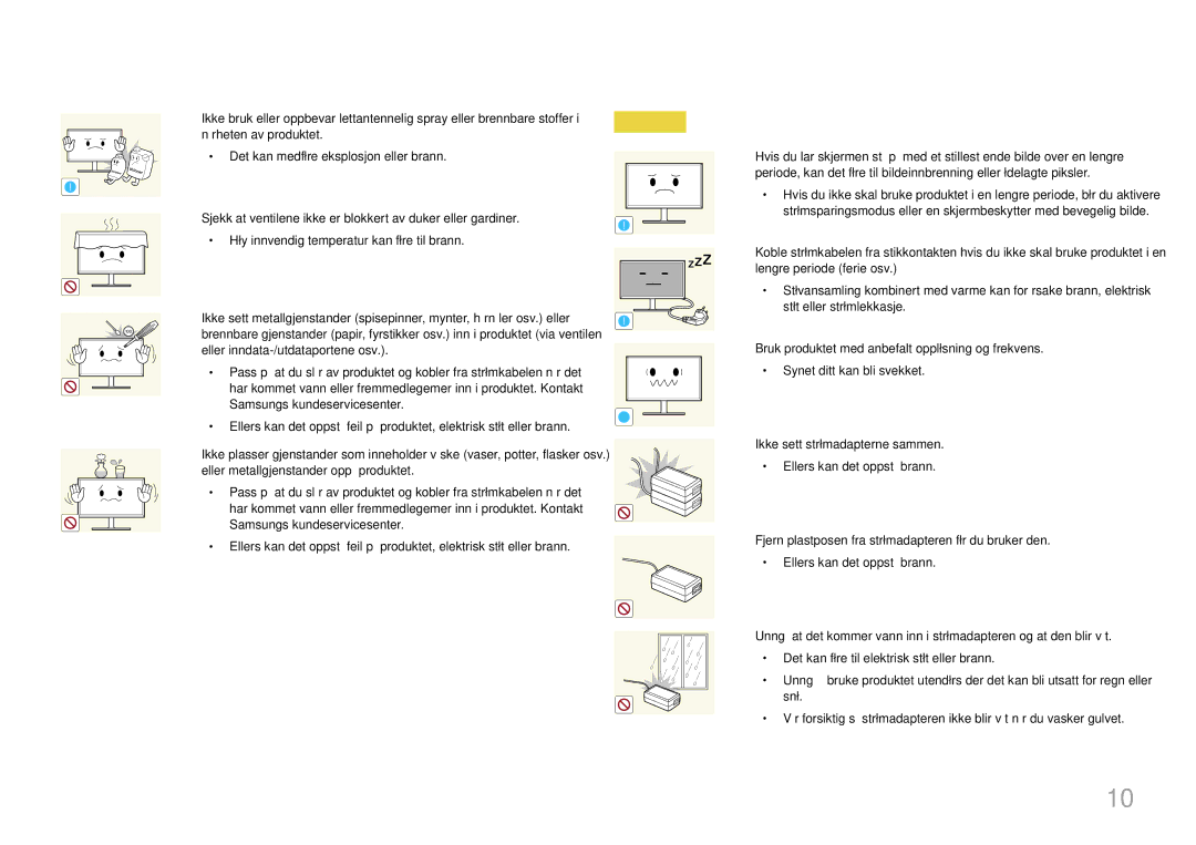 Samsung LS32E590CS/EN manual Eller inndata-/utdataportene osv 