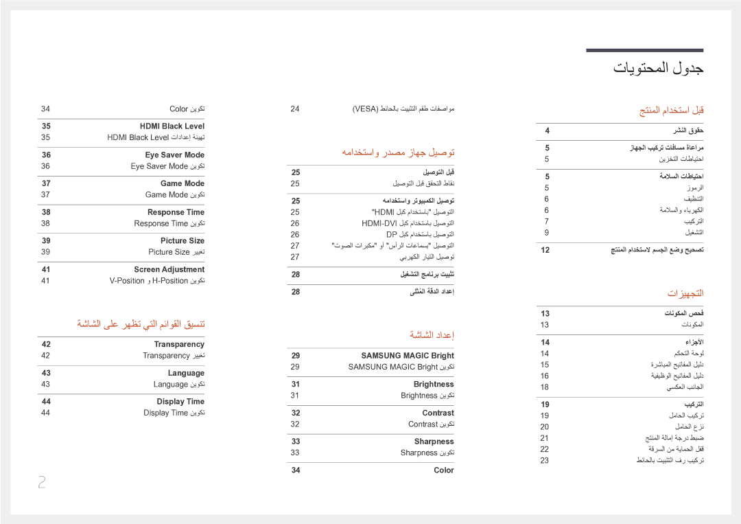 Samsung LS32E590CS/ZR manual تايوتحملا لودج 